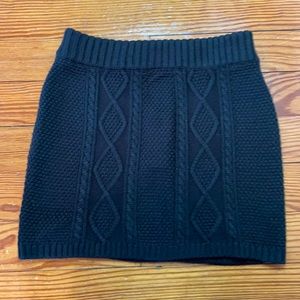 Others Follow Black knit mini skirt NWT